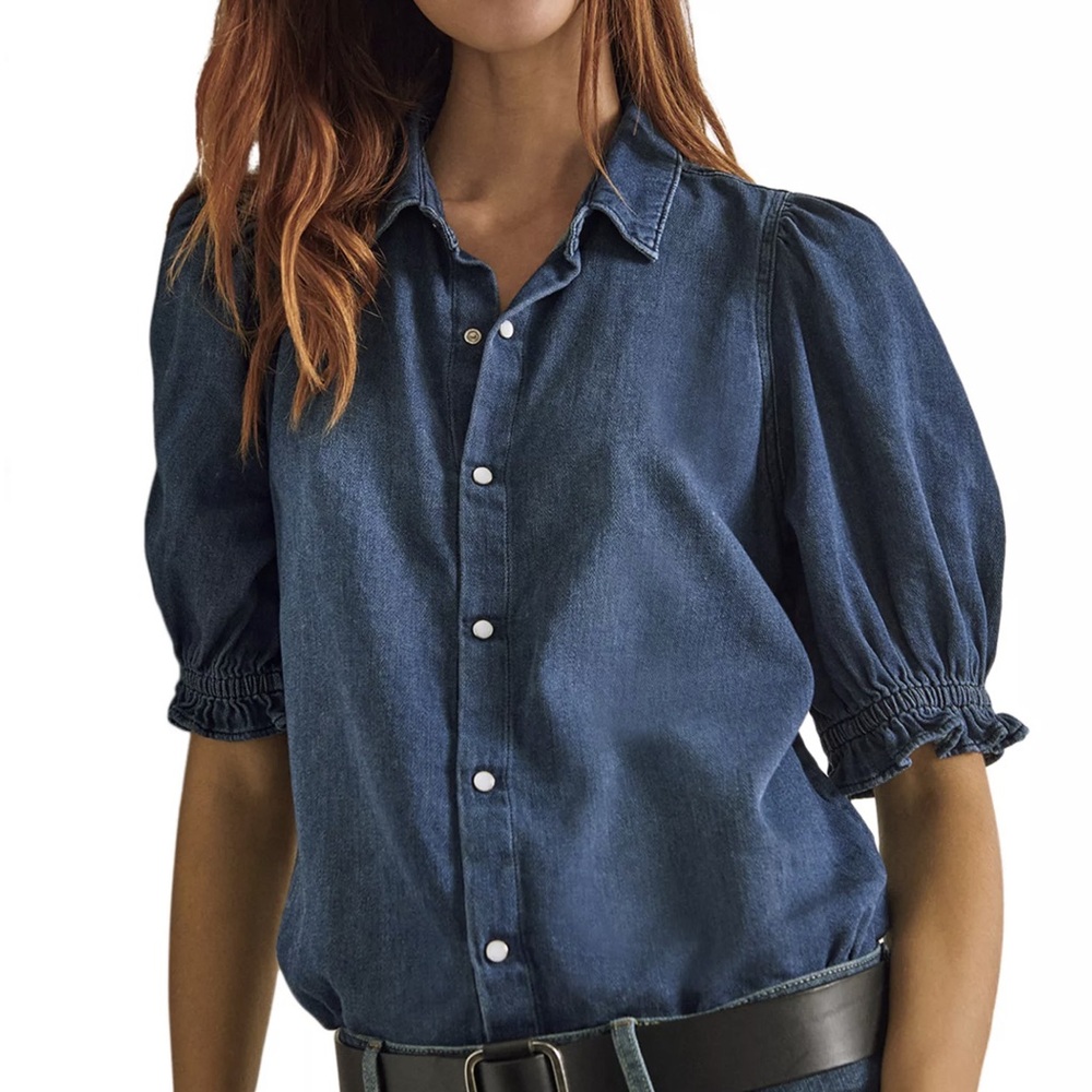 ba&sh Honey Denim Shirt (seen on Yellowstone)